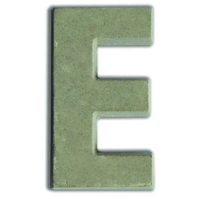 Betonové písmeno k dekoraci 7,6 cm - E