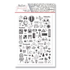 Razítka Stampo Planner - Cestování, 81 ks