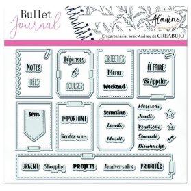 Razítka Stampo Bullet Journal - Rámečky, organizace týdne