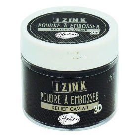 Embosovací prášek IZINK - černý, 25 ml