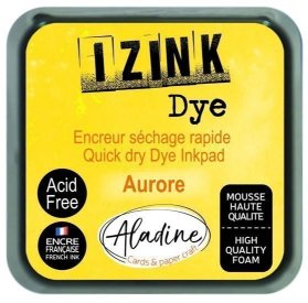Razítkovací polštářek IZINK DYE rychleschnoucí - žlutý