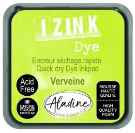 Razítkovací polštářek IZINK DYE rychleschnoucí - žlutozelený