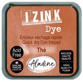 Razítkovací polštářek IZINK DYE rychleschnoucí - světle hnědý