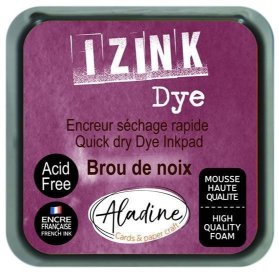 Razítkovací polštářek IZINK DYE rychleschnoucí - kaštanově hnědý