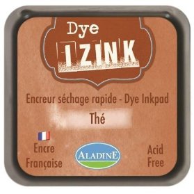 Razítkovací inkoust IZINK DYE - hnědá/ 8x8 cm