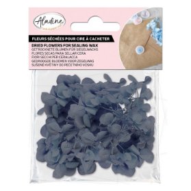 Sušené květiny do pečetí Aladine - bleu nuit, tm. modré
