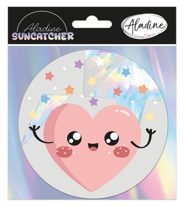 Samolepicí lapač slunce - Kawaii srdíčko