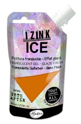 Průsvitná gelová barva IZINK Ice - medová 80 ml