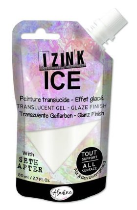 Průsvitná gelová barva IZINK Ice - perleťová 80 ml