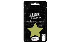 Třpytky IZINK Glitter velikost S - světle zelená, 60 ml