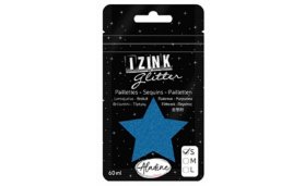 Třpytky IZINK Glitter velikost S - modrá, 60 ml