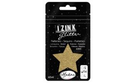 Třpytky IZINK Glitter velikost M - zlatá, 60 ml
