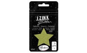 Třpytky IZINK Glitter velikost M - světle zelená, 60 ml