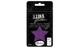 Třpytky IZINK Glitter velikost S - tmavě fialová, 60 ml
