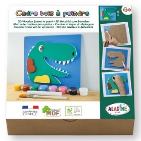 Dřevěný obrázek k dotvoření - Dinosaurus