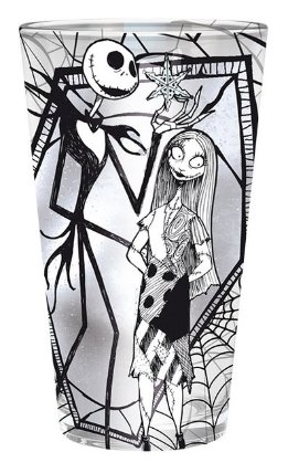 The Nightmare Before Christmas Sklenice - Jack & Sally 400 ml
