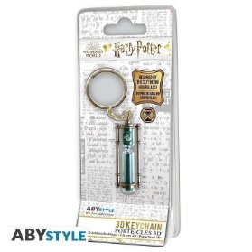 Harry Potter 3D kovová klíčenka - Přesýpací hodiny Zmijozel