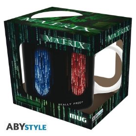 Matrix keramický hrnek - modrá nebo červená pilulka (objem 320 ml)