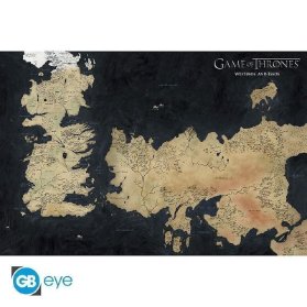 Plakát 61x91,5cm Game Of Thrones - Westeros Map