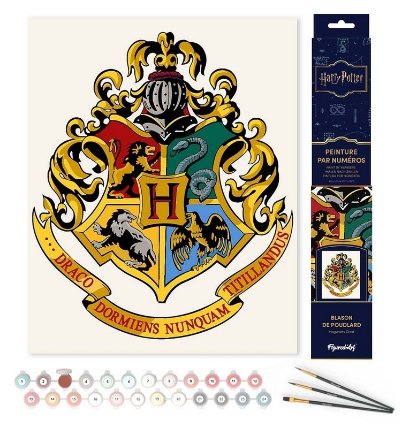Malování podle čísel - Harry Potter - Bradavický erb 40 x 50 cm bez rámu