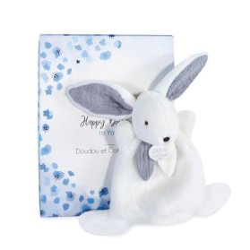 Dárková krabička modrá - mini králíček 17 cm