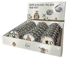 Pill Box BAP04D01 BUG ART KIUB
