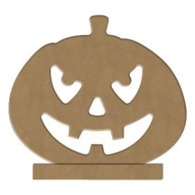 Dřevěný svícen k dekoraci Gomille, 12 cm - Dýně