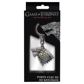Klíčenka Game of Thrones - Stark 3D (kov)