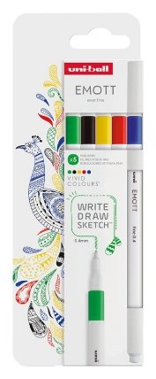 Barevné linery EMOTT VIVID 5ks