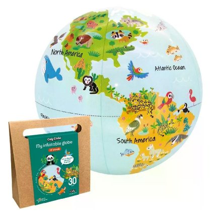 Nafukovací globus - Lil' animals, 30cm