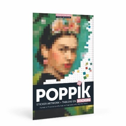 Poppik Samolepkový plakát - FRIDA KAHLO (Portrét)