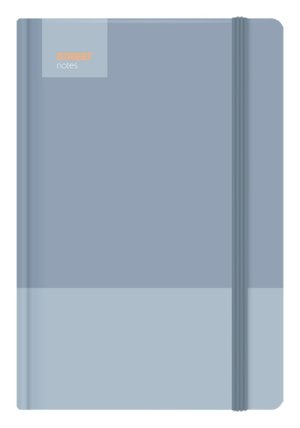 Blok A5, 100l, 80g, linkovaný - Casual Blue s gumou