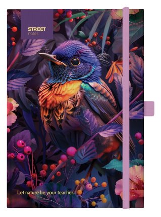 Blok Animals Bird A5/100l, 80g, linkovaný, s gumou