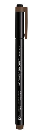 Fineliner MONO drawing pen, 0,35mm, hnědá