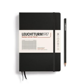 Zápisník Black, Medium, 251 p., čtverečkovaný