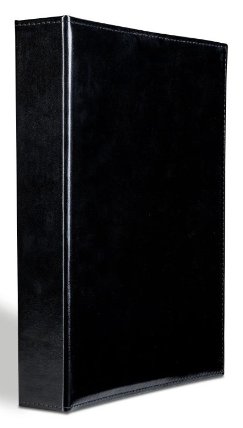 Album for 400 postcards, black, with 50 integrated clear sheets