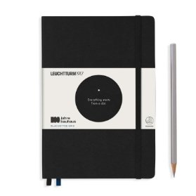 Zápisník Medium (A5) Hardcover, 251 pages, Black,Bauhaus Edition tečkovaný
