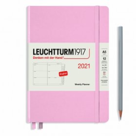 Powder, Weekly Planner Medium (A5) 2021 with extra booklet, English