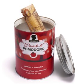 POMODORO, peněžní trezor plechovka