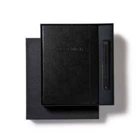 Black, Bullet Journal All Black Collectors Set, 1x Bullet Journal A5, 1x Drehgriffel, 1x Pen Loop