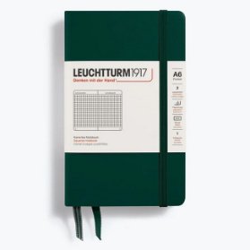 Forest Green, Pocket (A6), 187 p., squared
