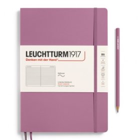 Notebook Composition (B5), Softcover, 123 numbered pages, Dusty Rose, ruled