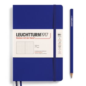 Notebook Paperback (B6+), Softcover, 123 numbered pages, Ink, dotted
