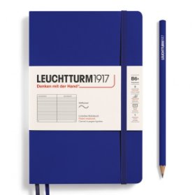 Notebook Paperback (B6+), Softcover, 123 numbered pages, Ink, ruled