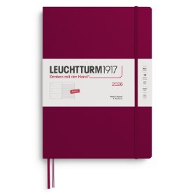 Port Red, Weekly Planner & Notebook Master (A4+) 2026, English