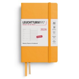 Rising Sun, Weekly Planner & Notebook Pocket (A6) 2026, English