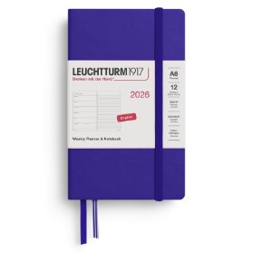 Ink, Weekly Planner & Notebook Pocket (A6) 2026, English