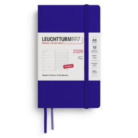 Ink, Weekly Planner & Notebook Pocket (A6) 2026, Softcover, English