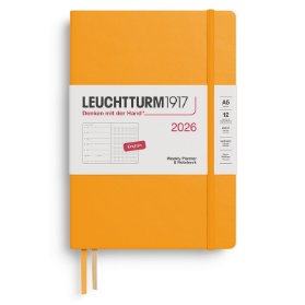 Rising Sun, Weekly Planner & Notebook Dotted Medium (A5) 2026, English