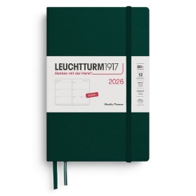 Forest Green, Weekly Planner Paperback (B6+) 2026, English